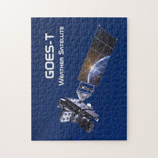 GOES-T-Wettersatellite Puzzle (Vertikal)