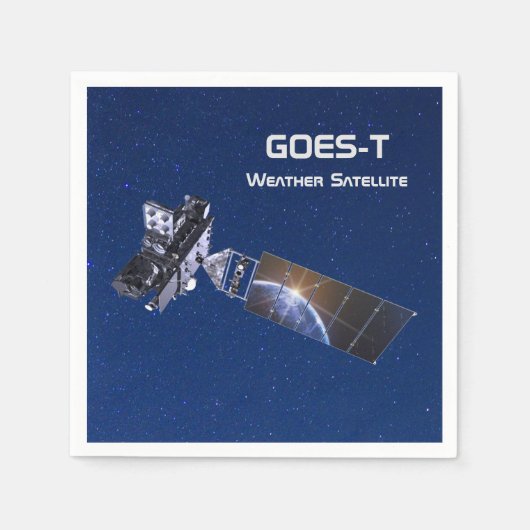 GOES-T-Wettersatellite Serviette (Vorderseite)