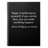 Goethe glauben an Ihr Selbstangebot Notizblock (Vorderseite)