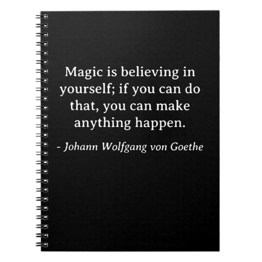 Goethe glauben an Ihr Selbstangebot Notizblock (Vorderseite)