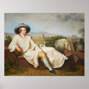 Goethe in the Roman Campagna by Tischbein 1787 Poster