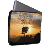 Goethe Inspiration Zitat "Beginnen Sie es! Laptopschutzhülle (Vorne Rechts)