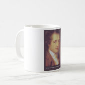 Goethe "Liebe oder Flatter" Liebe Zitat Geschenke Kaffeetasse (Vorderseite Links)