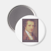Goethe "Liebe oder Flatter" Liebe Zitat Geschenke Magnet (Vorderseite/Rückseite)