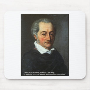 Goethe Liebeszitat Geschenkkarten Liebe/ideales Di Mousepad