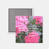 Goethe Motivierend Quotage Magnet (Vorderseite/Rückseite)