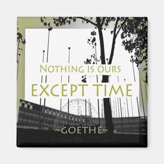 Goethe Motivierend quotes Magnet (Vorne)
