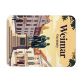 Goethe-Schiller-Denkmal, Weimar, Thüringen, Deutsc Magnet (Horizontal)