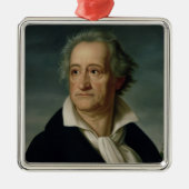 Goethe Silbernes Ornament (Vorne)
