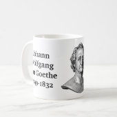 Goethe Zitat von Lesern Kaffeetasse (Vorderseite Links)
