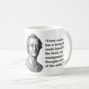 Goethe Zitat von Lesern Kaffeetasse