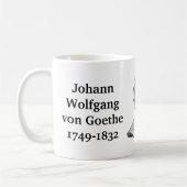 Goethe Zitat von Lesern Kaffeetasse (Links)