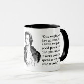 Goethe-Zitat zum Leben Tasse (VorderseiteRechts)