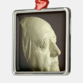 Goethes Maske, 1807 Silbernes Ornament (Links)