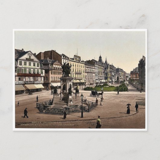 Goethes Platz und Göteborg-Denkmal, Frankreich Postkarte (Vorderseite)