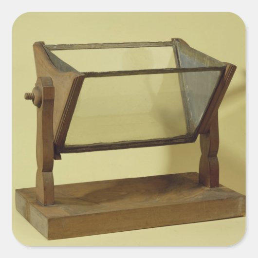 Goethe's Water Prism Quadratischer Aufkleber (Vorderseite)
