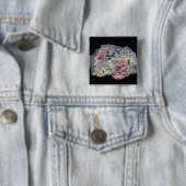 Goethite, der Iridescence zeigt Button (Beispiel)