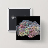 Goethite, der Iridescence zeigt Button (Vorne & Hinten)