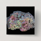 Goethite, der Iridescence zeigt Button (Vorderseite)