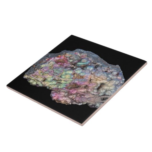 Goethite, der Iridescence zeigt Fliese (Seite)