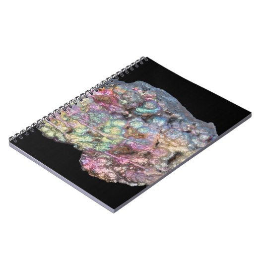 Goethite, der Iridescence zeigt Notizblock (Linke Seite)