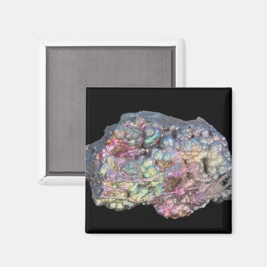 Goethite Showing Iridescence Magnet (Vorderseite/Rückseite)