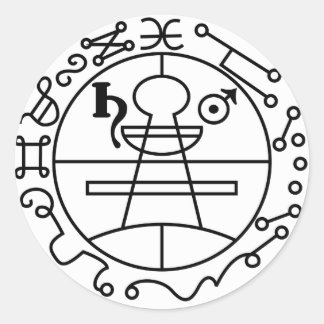 Goetia Siegel von Solomon Runder Aufkleber