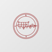 Goetic Sigil of Bune (Bim) Fensteraufkleber (Blatt)