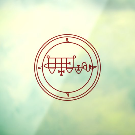 Goetic Sigil of Bune (Bim) Fensteraufkleber (Blatt 3)