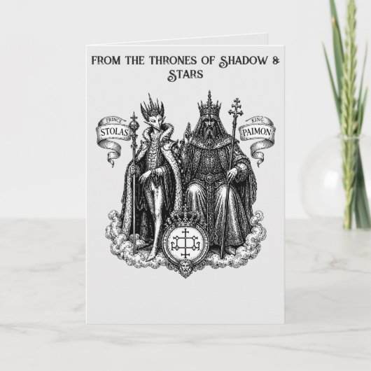 Goetischer Adel Fürst Stolas und König Paimon Karte (Vorderseite)