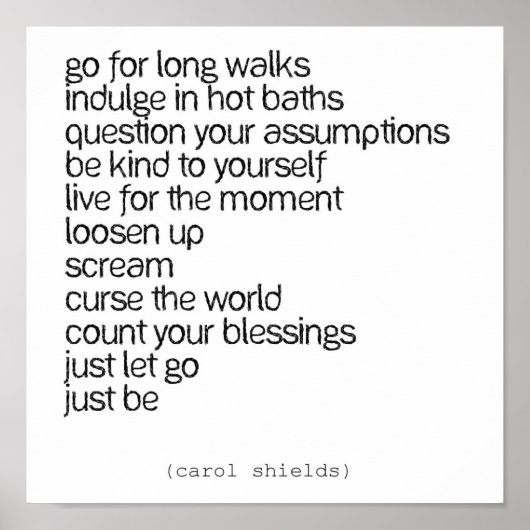 Gof für lange Spaziergänge Poster (Vorne)