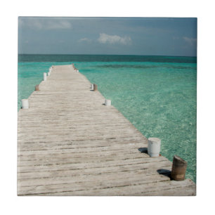 Goff Caye, eine beliebte Barrier Reef-Insel Fliese