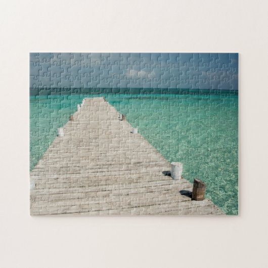 Goff Caye, eine beliebte Insel des Barrier Reef Puzzle (Horizontal)