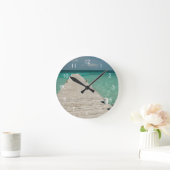 Goff Caye, eine beliebte Insel des Barrier Reef Runde Wanduhr (Zuhause)