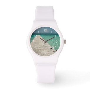 Goff Caye, eine beliebte Insel des Barriereriffs Armbanduhr