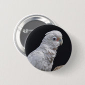 Goffin's Cockatoo-Abzeichen Button (Vorne & Hinten)