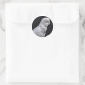 Goffin's Cockatoo-Aufkleber Runder Aufkleber (Tasche)