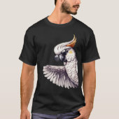 Goffins Cockatoo Parrot mit Sonnenbrille Funny Say T-Shirt (Vorderseite)
