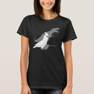 Goffin's Cockatoo T-rex shadow, Birb memes Dinosau T-Shirt