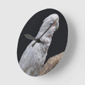 Goffins Cockatoo-Uhr Runde Wanduhr (Winkel)