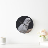 Goffins Cockatoo-Uhr Runde Wanduhr (Zuhause)