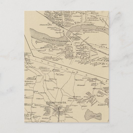 Goffstown PO, Pelham Postkarte (Vorderseite)
