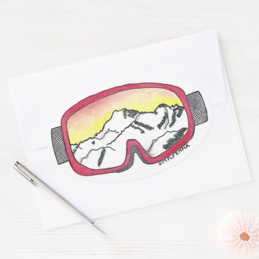 Goggle Reflection Aufkleber (Umschlag)