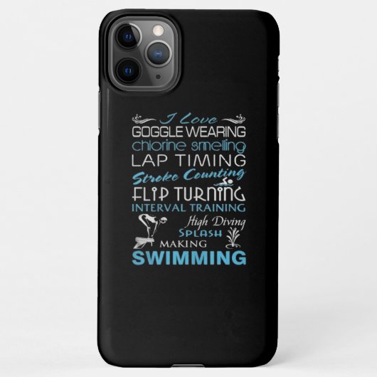 Goggle Wearing Lap Timing Dreh, Schwimmen zu mache iPhone Hülle (Rückseite)