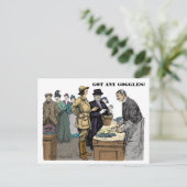 Goggles Postkarte (Stehend Vorderseite)