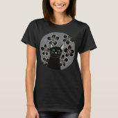 Gogh cat whimsigoed black cats Blume T - Shirt (Vorderseite)
