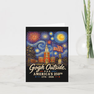 Gogh Draußen 250. Jubiläum 1776 2026 Male Die Karte
