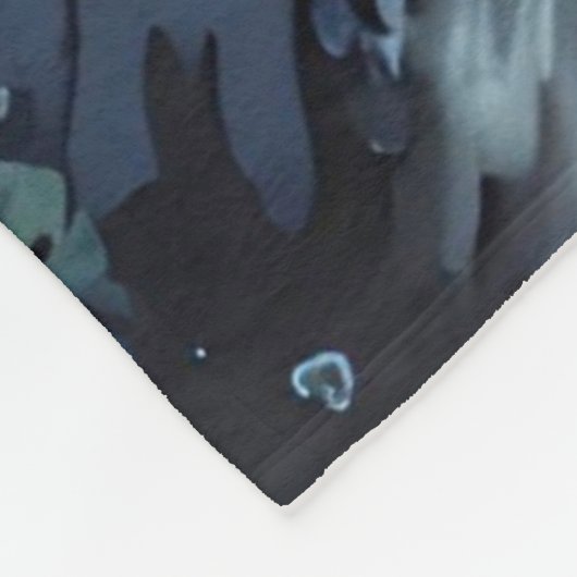 Gogh Kitty Starry Night Cat Fleecedecke (Ecke)