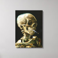 Gogh Leiter eines Skeletts mit brennender Zigarett