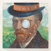 Gogh mit dem Untersetzer des Durchlassglases (Vorderseite)
